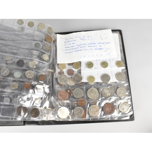 450 - A Coin Album Containing Various Coins to Include Victorian, Edward VII, George V Silver and Copper C... 