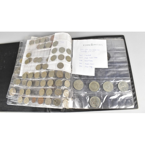 450 - A Coin Album Containing Various Coins to Include Victorian, Edward VII, George V Silver and Copper C... 