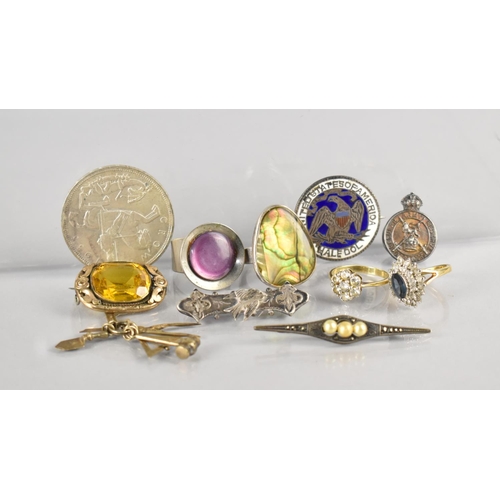 475 - A Collection of Victorian and Later Jewellery to include Aesthetic Brooch with Swallow Decoration, M... 