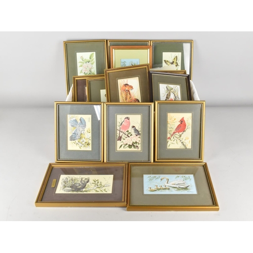 501 - A Collection of Various Framed Cash's Silks