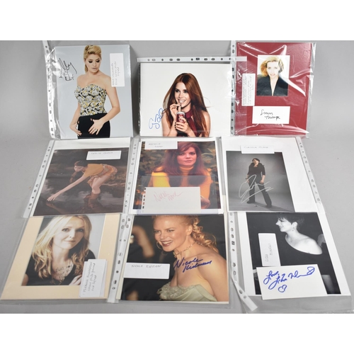 525 - A Collection of Various Autographs and Signed Photographs to comrise Liza Minnelli, Emma Thompson, M... 