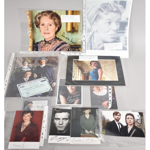 533 - A Collection of Various Autographs and Signed Photographs to comprise Jessica Brian Findlay, Fiona B... 