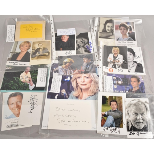 534 - A Collection of Various Autographs and Signed Photographs to comprise Carole Drinkwater, Claudie Bla... 