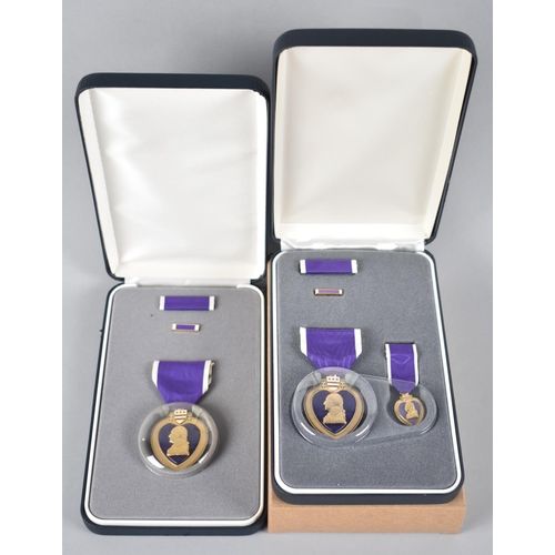 62 - Two Cased Sets of American Purple Heart Medals