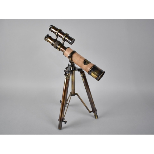 69 - A Reproduction Desktop Model of a Telescope as Made by Kelvin and Hughes, London 1917, Tripod Stand ... 