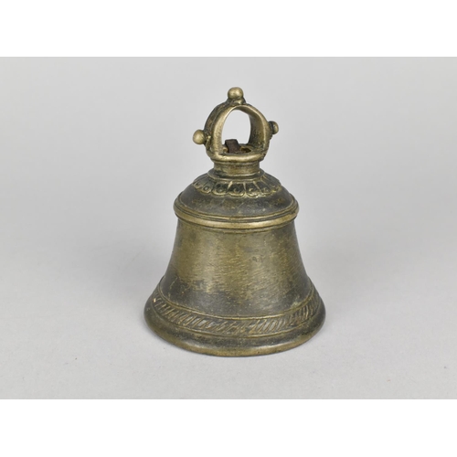 90 - A Late 19th/20th Century Tibetan Temple Bell, 10cms High