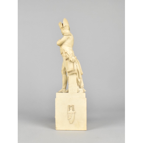 99 - A Reconstituted Stone Figure of Napoleon After Louis Simon Boizot, 31cms High