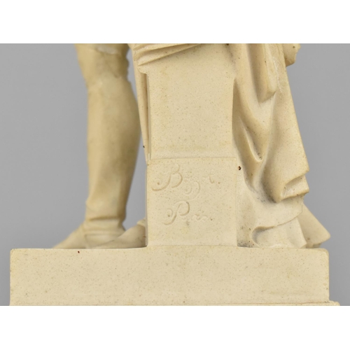 99 - A Reconstituted Stone Figure of Napoleon After Louis Simon Boizot, 31cms High