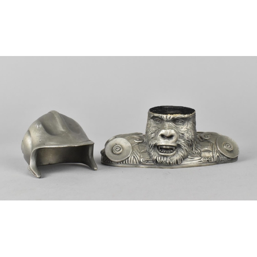 136 - A Novelty 'Planet of the Apes' Bottle Opener in Pewter , 12cm Wide