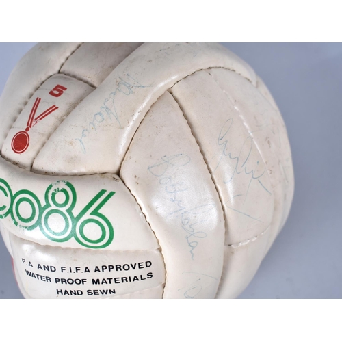 225 - A Mexico 1986 Football Signed by the England Players and Manager Together with a Signed Football Mit... 