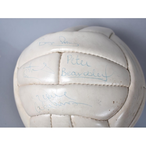 225 - A Mexico 1986 Football Signed by the England Players and Manager Together with a Signed Football Mit... 