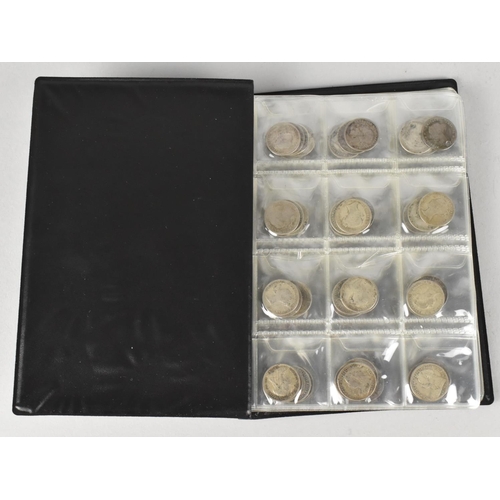 303 - A World Coin Stock Book Containing 120 Victorian, Edwardian and George V Silver Three Pence Coins