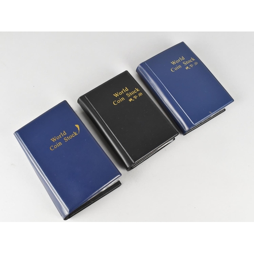 306 - Three Coin Stock Albums Containing Various Coins to Comprise George VI and Elizabeth II Two Shilling... 