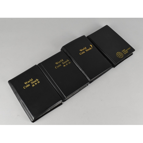 307 - Four Coin Albums Containing Mainly American Plated and Copper Coinage, Special Editions, Republic of... 