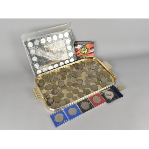 312 - A Collection of Various Coinage to Comprise George VI and Elizabeth II Plated Coinage, Commemorative... 