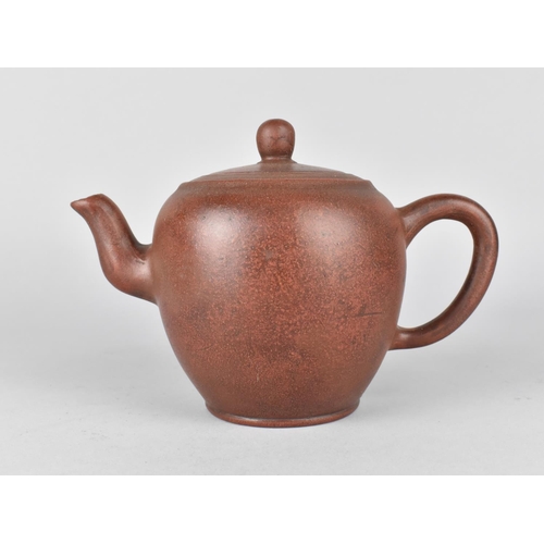 458 - A Chinese Yixing Teapot, 13cm high, with Makers Mark to Lid and Seal Mark to Base