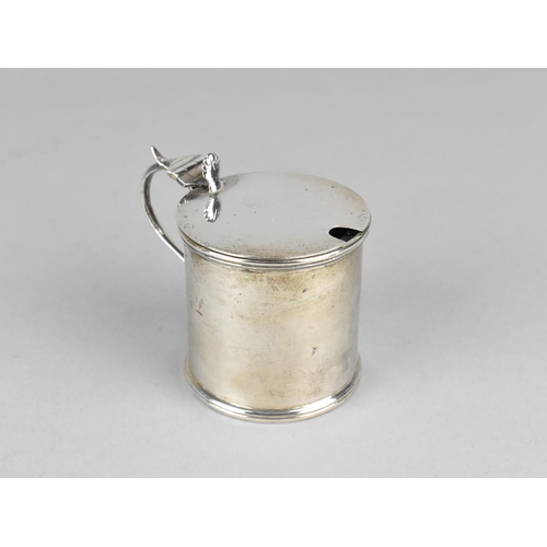 475 - An Edward VII Silver Mustard Pot by William Aitken, Birmingham Hallmark, 7cm high