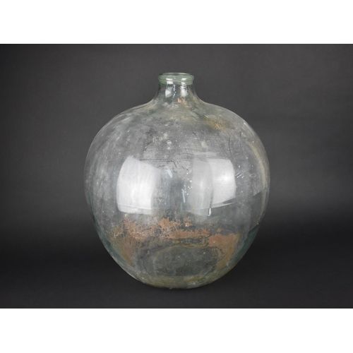 560 - A Vintage Glass Carboy, 45cm Diameter