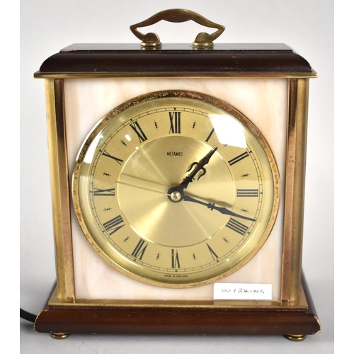 84 - A Mid 20th Century Metamec Electric Mantle Clock, Working Order