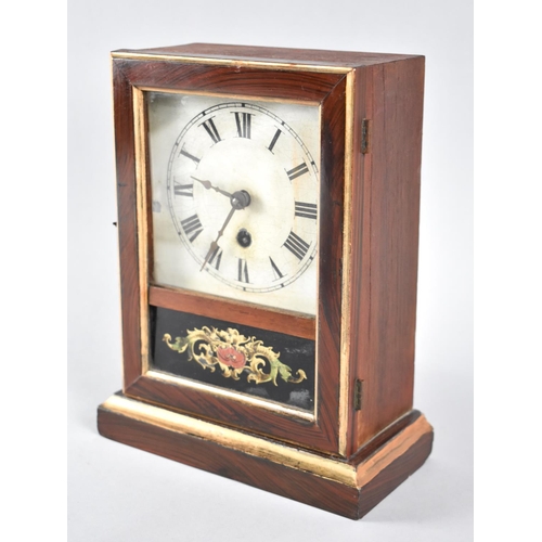 87 - A Late 19th/Early 20th Century American Mantel Clock, 23cm High