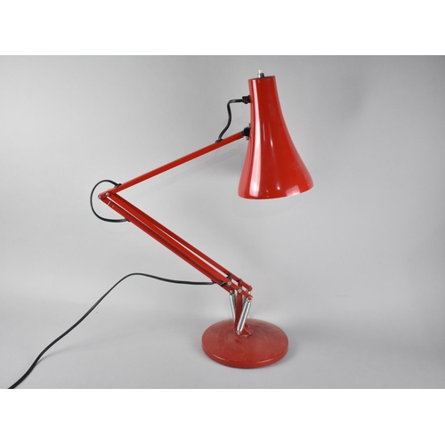 133 - A Vintage Red Anglepoise Table Lamp