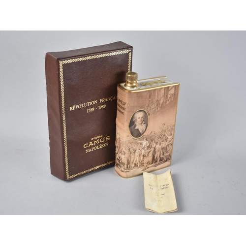 146 - A Limoges Novelty Decanter in the Form of a Book Containing Camus Napoleon Cognac, Revolution Franca... 