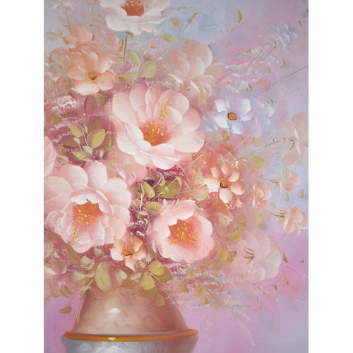 153 - A Framed Oil on Canvas by Robert Cox, Vase of Flowers, 39x49cms