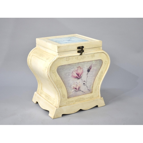 165 - A Modern Painted Box Stool