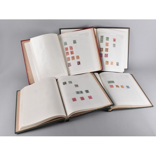 189 - Four Stamp Albums Containing Edwardian and Later Colonial and World Stamps