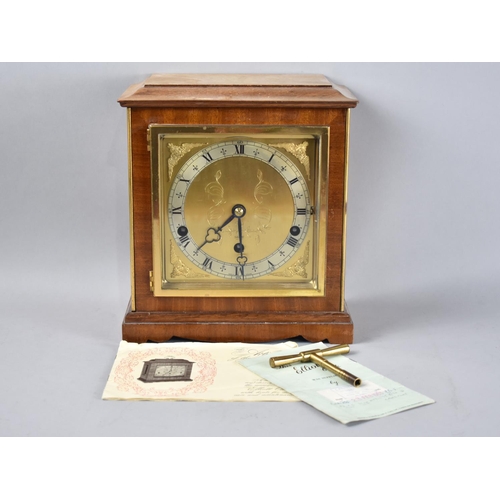 20 - A Mid 20th Century Elliott Westminster Chime Mantel Clock, Working Order, with Instruction Leaflet a... 