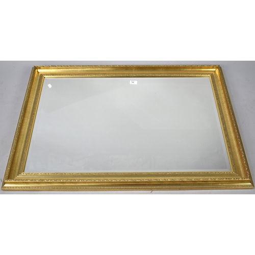 206 - A Modern Gilt Framed Rectangular Mirror, 106x76cms