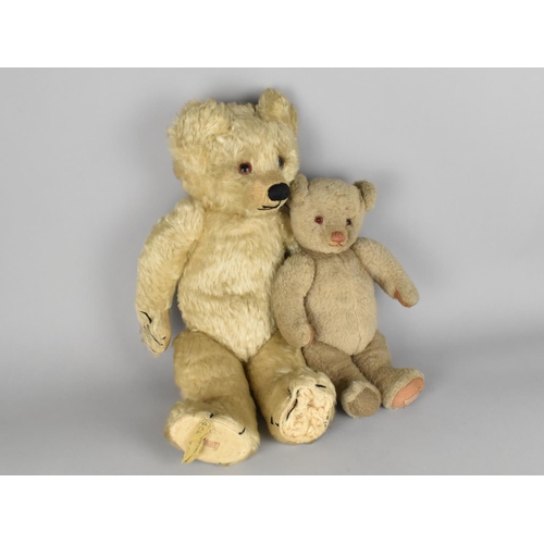 212 - Two Vintage Plush Teddy Bears, Smaller by Chad Valley