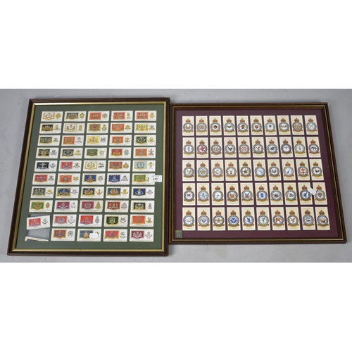 215 - Two Sets of Players Cigarette Cards, Military Cap Badges and 1937 RAF Squadrons