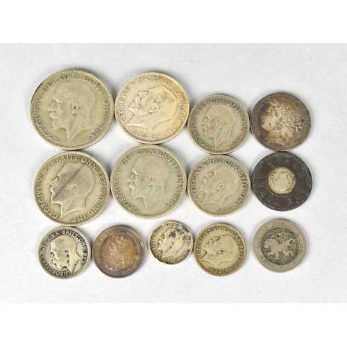 247 - A Collection of Victorian and George V Silver Coinage to Comprise Half Crown, Florins, One Penny Mod... 