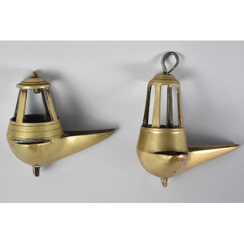 249 - A Pair of 19th Century Brass 