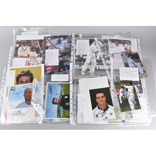 262 - A Collection of Various Autographs and Signed Photographs of Cricket Stars to include Derek Randall,... 