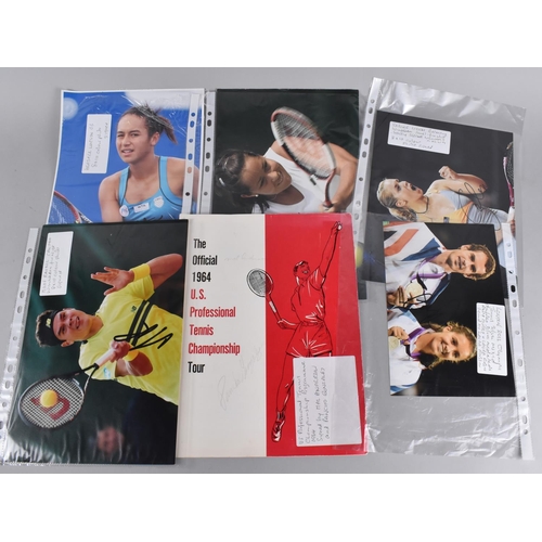 264 - A Collection of Various Autographs and Signed Photographs, Tennis Stars, to include Anna Ivanovich, ... 