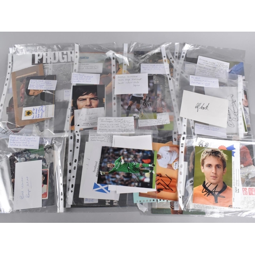 267 - A Collection of Various Autographs and Signed Photographs, Football Stars, to include Michael Owen, ... 