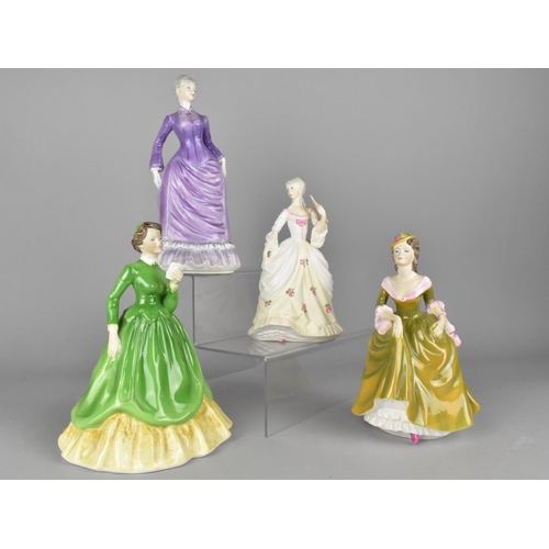 279 - Three Coalport Ladies to Comprise Ladies of Fashion Thoughts, Sarah and Josephine Together with a Ro... 