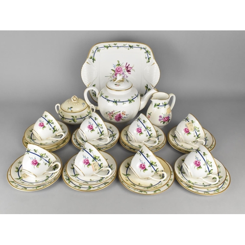 284 - A Royal Worcester Sheridan Tea Set to Comprise Eight Cups, Eight Saucers, Eight Side Plates, Cake Pl... 