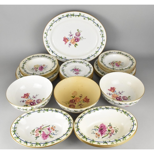 286 - A Royal Worcester Sheridan Pattern Dinner Service to Comprise Large Platter, Three Serving Bowls, Th... 