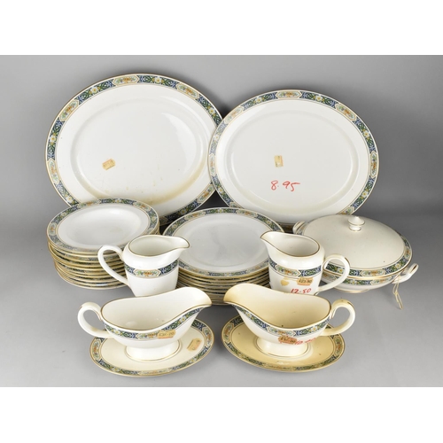 289 - A Royal Worcester Manor House Dinner Service to Comprise Large Platters, Eight Large Plates, Ten Sha... 