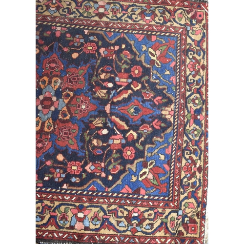 471 - A Persian Handmade Bakhtiari Runner, C.1920, 383x115cms