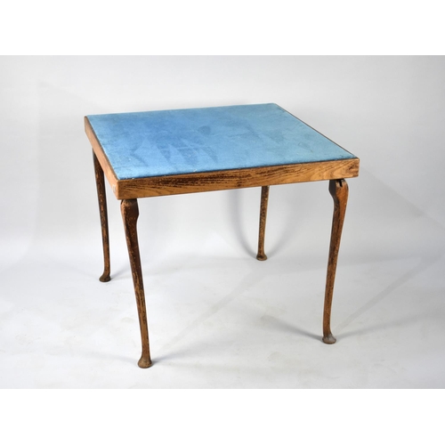 485 - An Early 20th Century Folding Whist Table 76cm Square