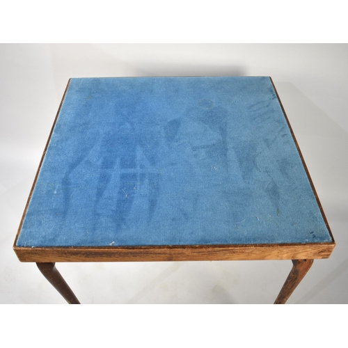 485 - An Early 20th Century Folding Whist Table 76cm Square