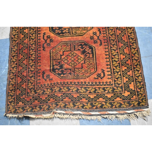 490 - A Vintage Persian Pattern Rug, 115x89cm