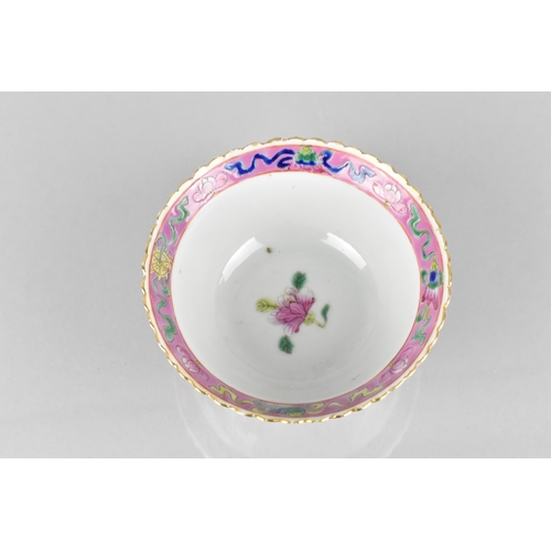 392 - A Straits Chinese Nyonya Porcelain Tea Bowl, Decorated in The Famille Rose Palette with Phoenix and ... 