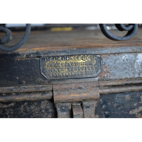 152 - A Set of Four Late 19th Century Tin Deed Boxes with Makers Label for George Cooper Manufacturer Wick... 