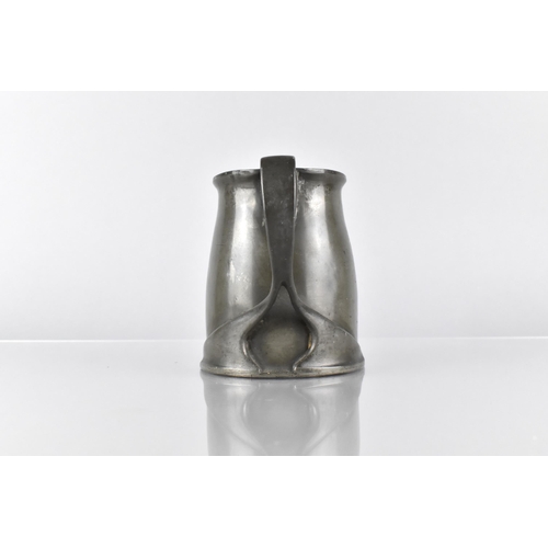 133 - Archibald Knox (1864-1933) for Liberty, A Pewter Tankard Having Stylised Sinuous Strap Handle, Stamp... 