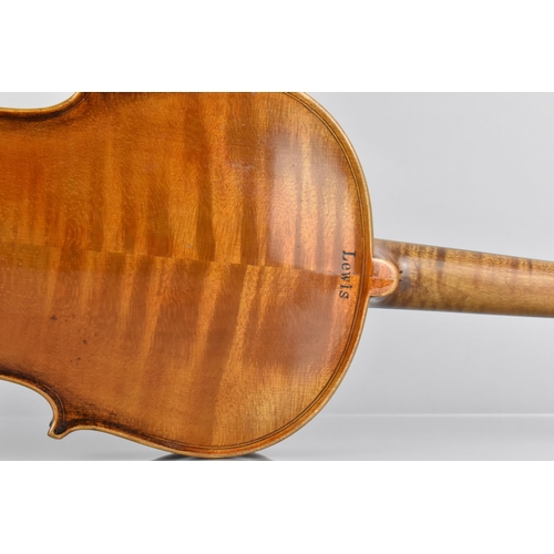 113 - An Early 20th Century Violin, Having Facsimile Paper Label for 'Antonius Stradivarius Cremonensis Fa... 